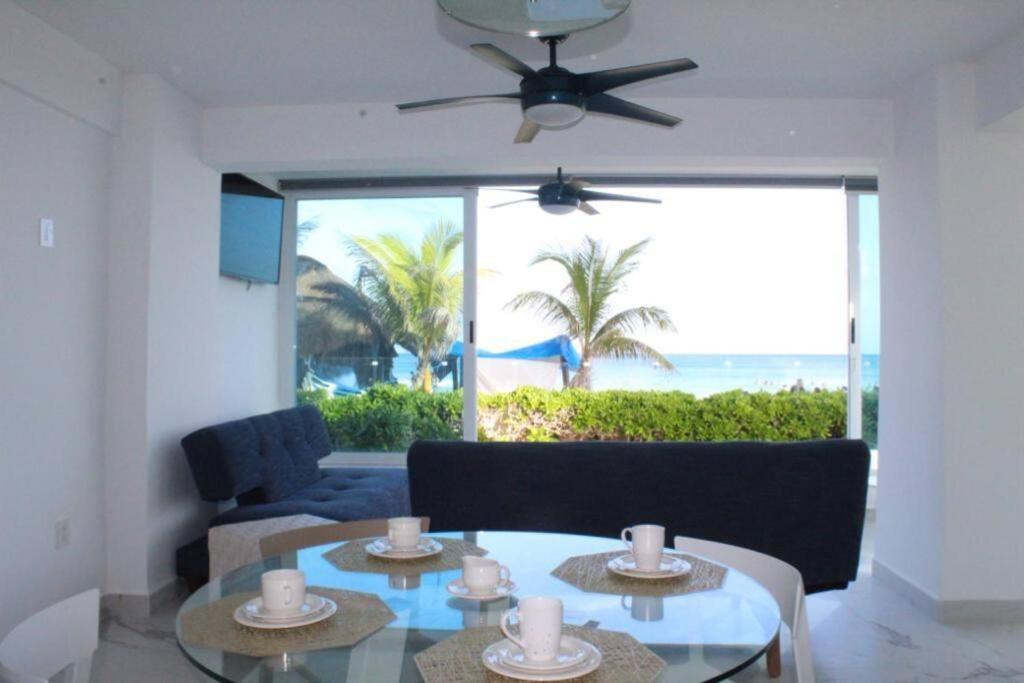 Beach Front Renewed Apartment Cancun Bagian luar foto
