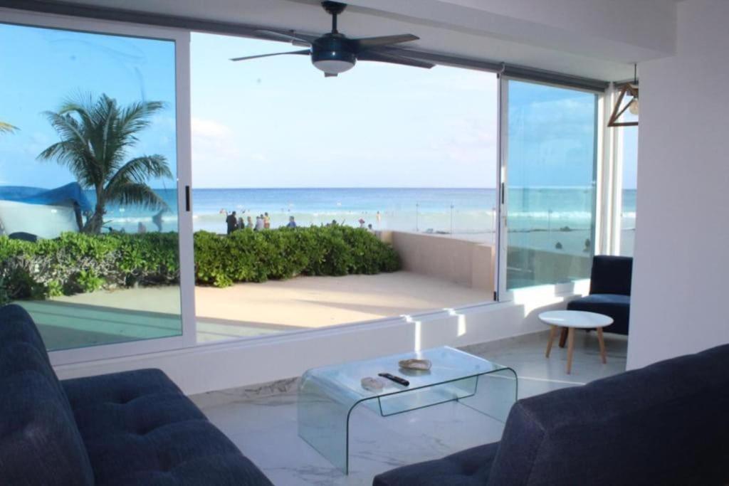 Beach Front Renewed Apartment Cancun Bagian luar foto